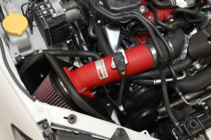 Subaru Impreza Performance Air Intake - K&N Engineering - Typhoon Short Ram - Red - `08-`14